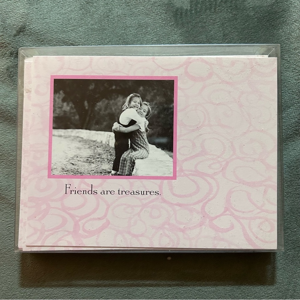 AMERICAN GREETINGS Friends are treasures - set of 10 blank cards & envelopes